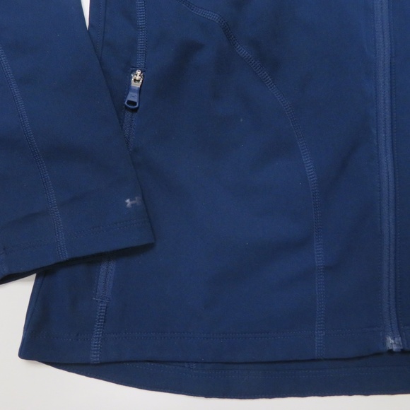 Under Armour Jacket Womens Small UA Storm Launch Run Fitted Blue Heatgear Light - Picture 5 of 7